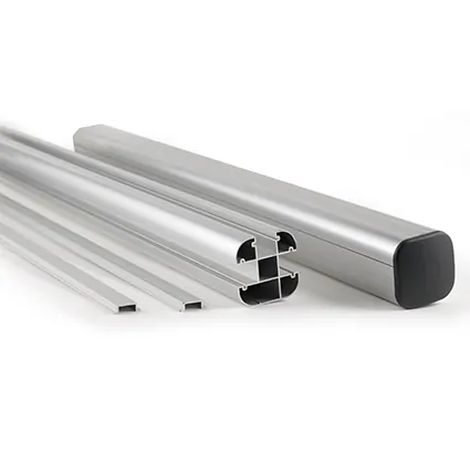 K100 Alu Design stolpe - 80x80x2700 mm