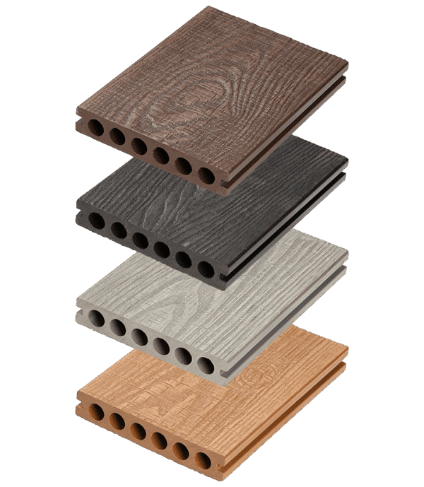 Marokko 3D Komposit Terrassebrædder - 25×140 mm