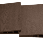 Dobbeltklink med træstruktur - Brun 1