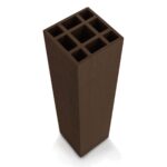 Komposit stolper i coffee farve