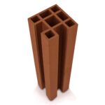 Komposit Stolpe i Teak farve