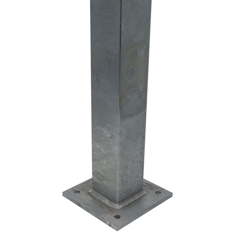Special Galvaniseret Stolpe med Bund - 70×70mm