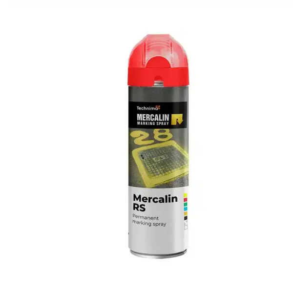 Mærkespray, rød, 500 ml, Mercalin RS